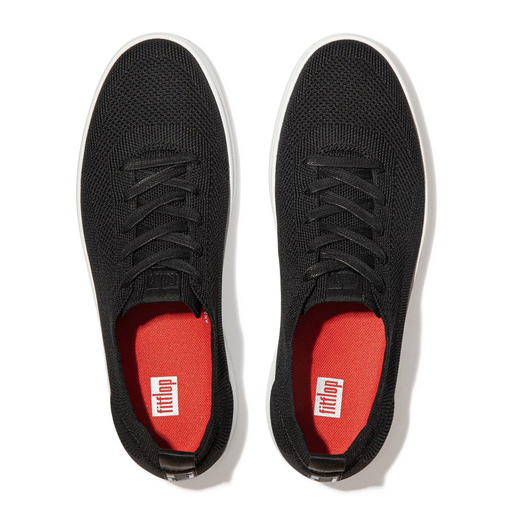 Fitflop Mens Sneakers - Rally X Airyknit - Black - 136-KBOPVW